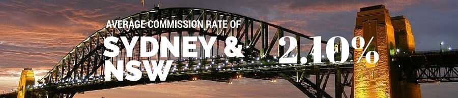 Average commission of 2.10% in NSW